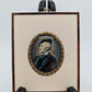 Lupenmalerei Richard Wagner feine Porträt Miniatur im ovalen Rahmen Bild