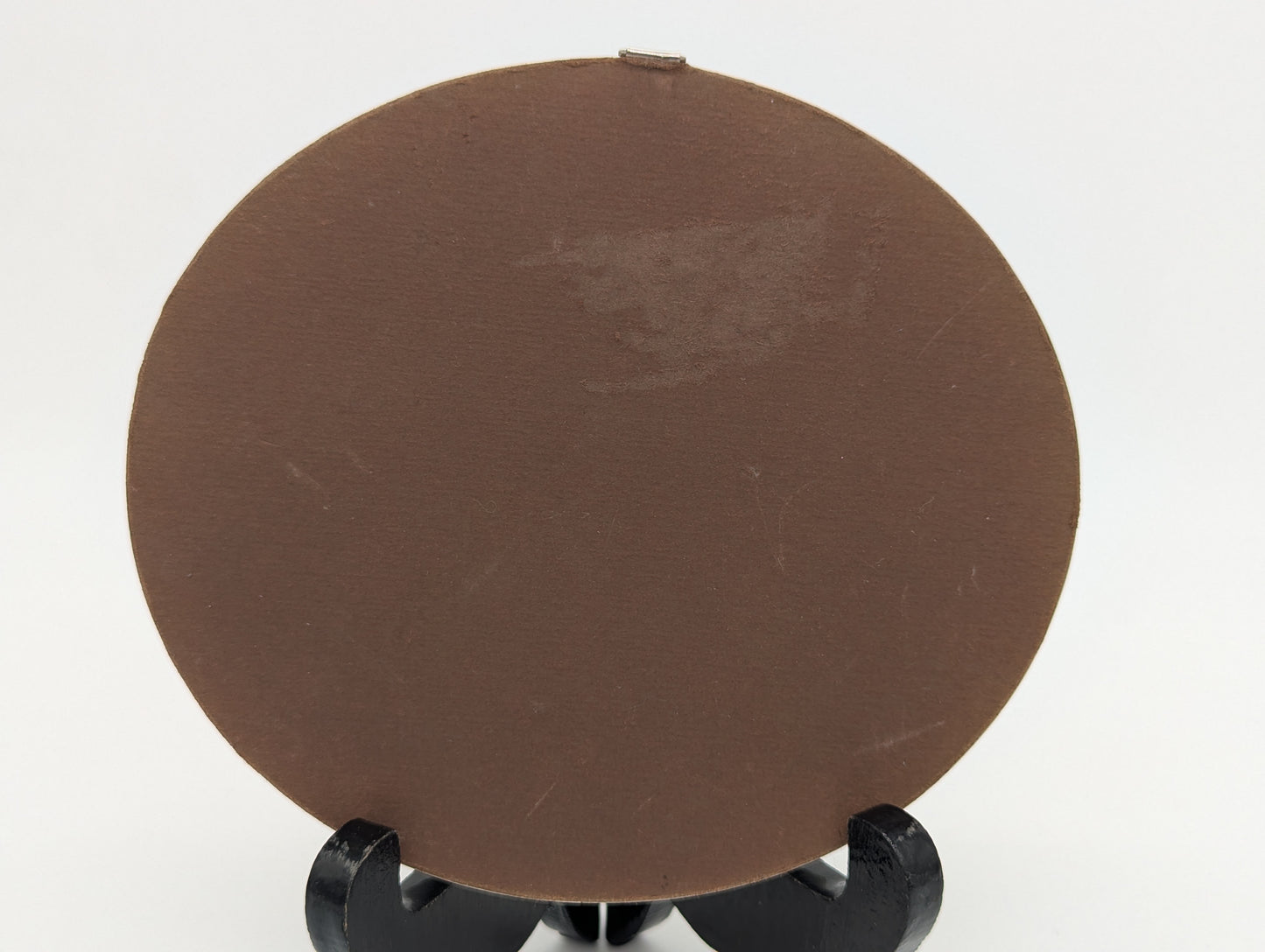 Lupenmalerei Italienische Flusslandschaft mit Figuren Miniatur im Rahmen