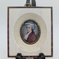 Lupenmalerei Wolfgang Amadeus Mozart feine Porträt Miniatur im Rahmen Bild