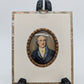 Lupenmalerei Johann Wolfgang von Goethe feine Porträt Miniatur im Rahmen Bild