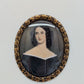 Lupenmalerei Caroline Lizius feine Porträt Miniatur im Rahmen