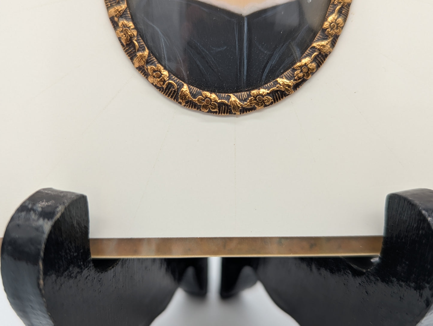 Lupenmalerei Caroline Lizius feine Porträt Miniatur im Rahmen