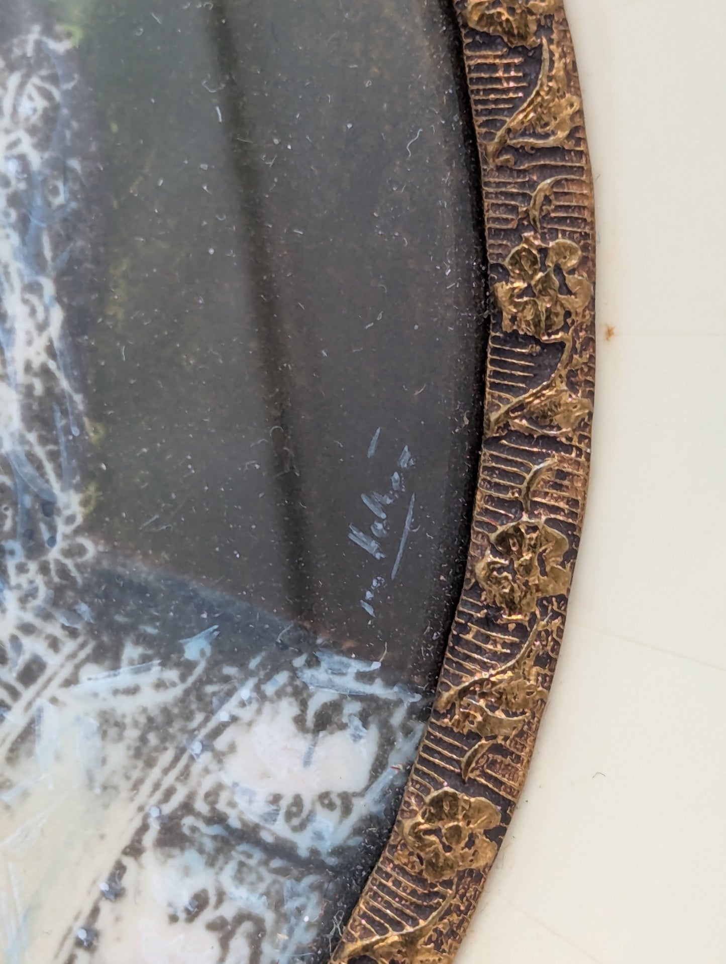 Lupenmalerei Miniaturmalerei Königin Elisabeth I Porträt Miniatur im Rahmen