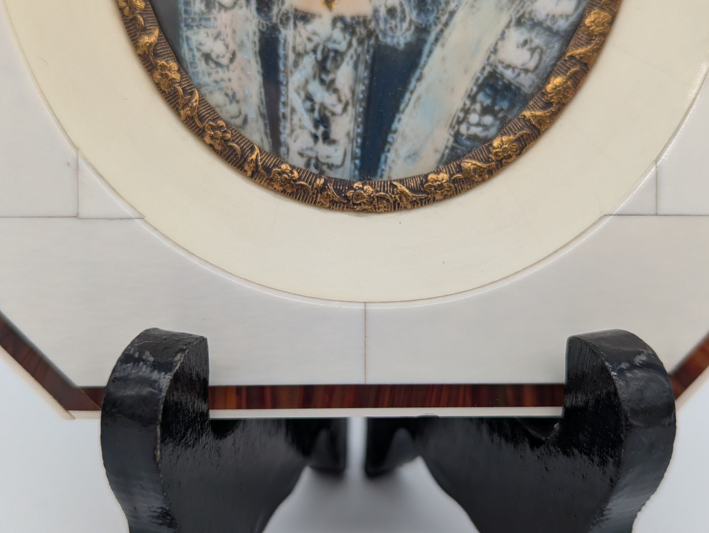 Lupenmalerei Miniaturmalerei Königin Elisabeth I Porträt Miniatur im Rahmen