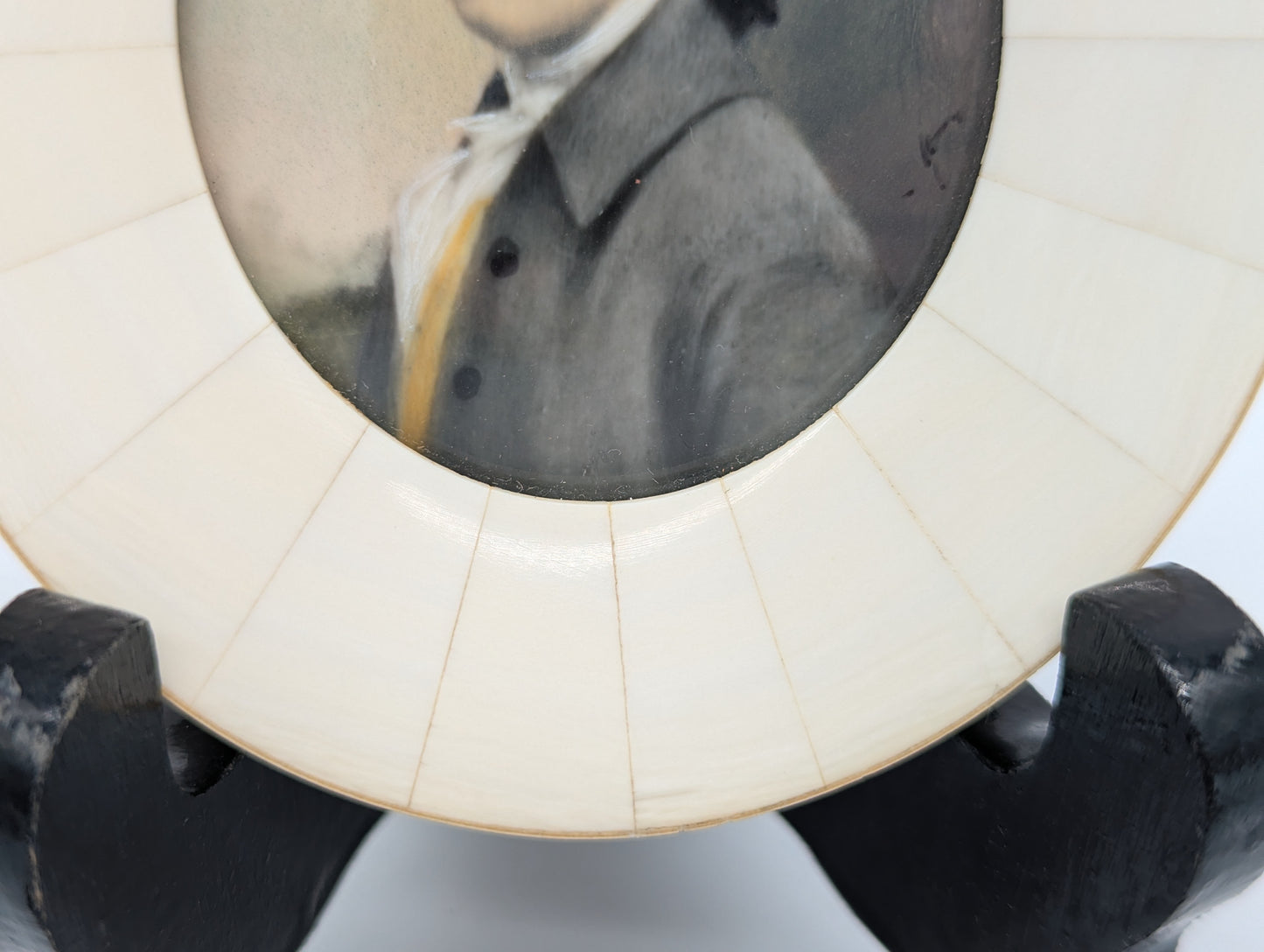 Lupenmalerei Miniaturmalerei Herzog feine Porträt Miniatur im Rahmen