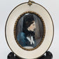 Lupenmalerei Miniaturmalerei Cosima Wagner feine Porträt Miniatur im Rahmen