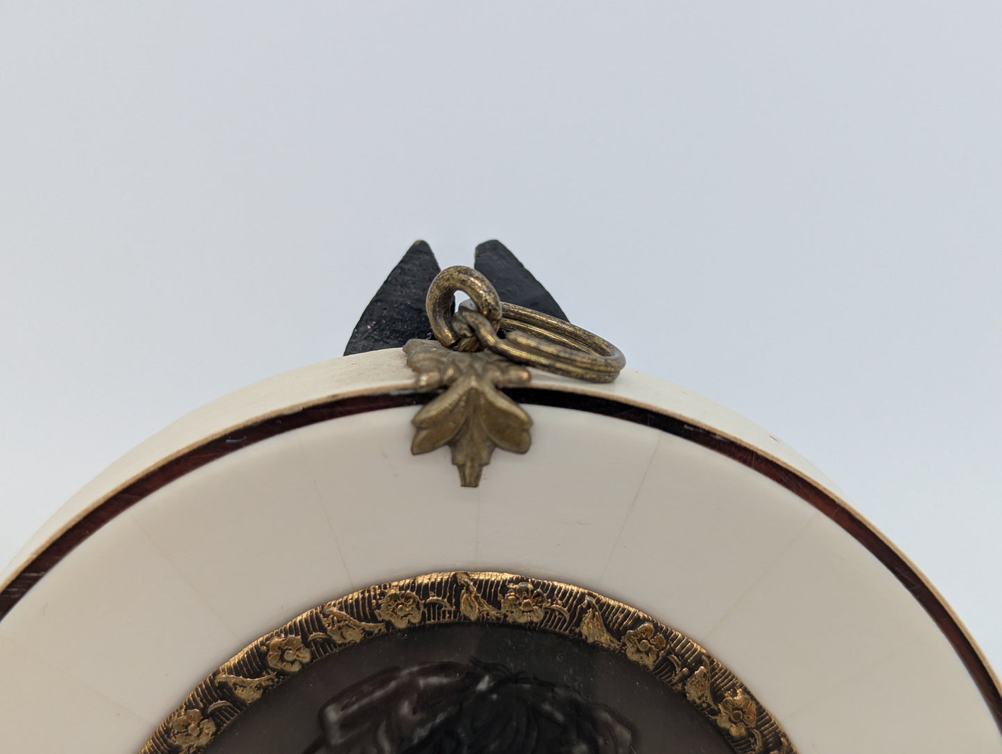 Lupenmalerei Miniaturmalerei Cosima Wagner feine Porträt Miniatur im Rahmen