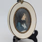Lupenmalerei Miniaturmalerei Cosima Wagner feine Porträt Miniatur im Rahmen
