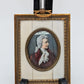 Lupenmalerei Constanze Mozart feine Porträt Miniatur im Rahmen
