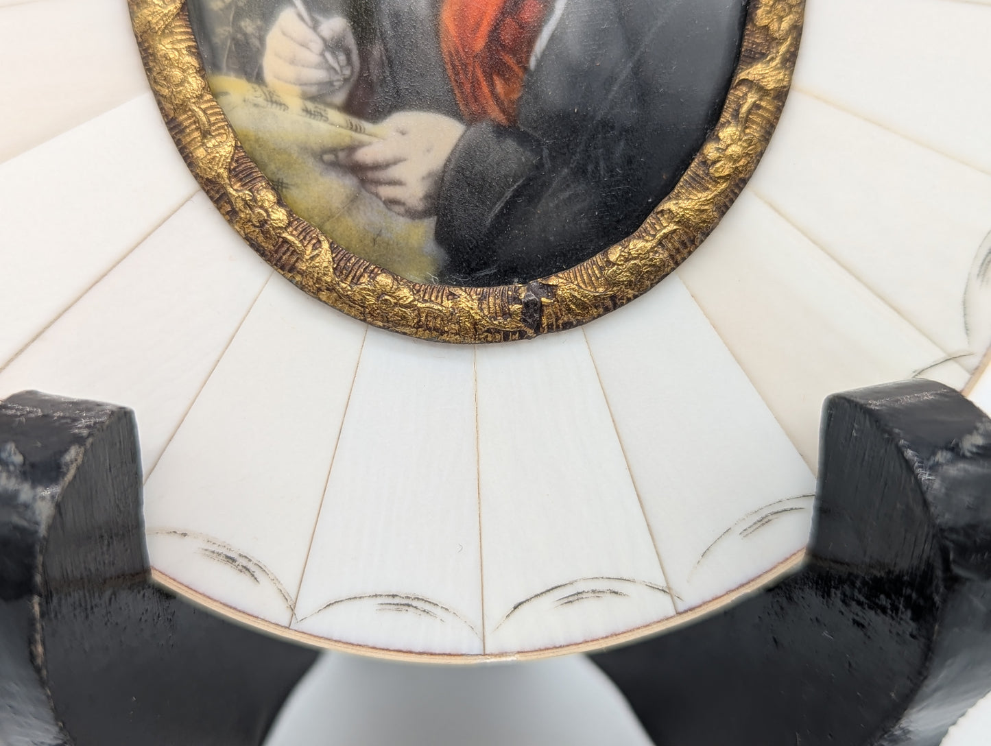 Lupenmalerei Ludwig van Beethoven feines Komponisten Porträt im Rahmen