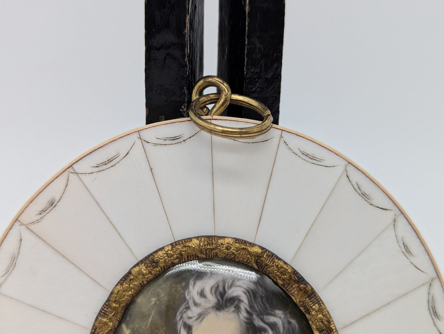 Lupenmalerei Ludwig van Beethoven feines Komponisten Porträt im Rahmen