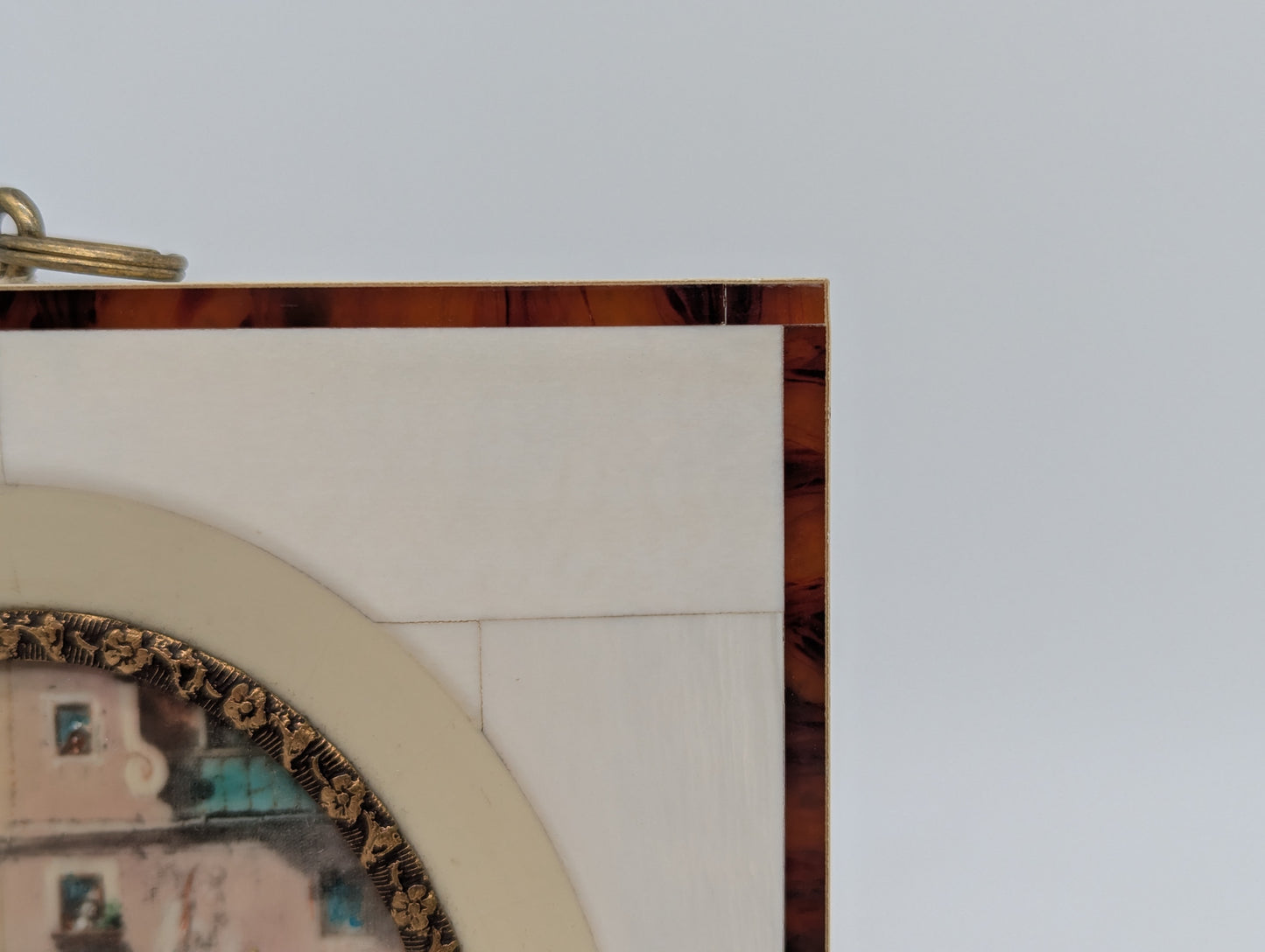 Lupenmalerei Miniaturmalerei Der Hochzeiter feine Motivszene im Rahmen