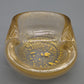 Edler Murano Glas Aschenbecher Goldstaub Elegante Vintage