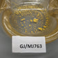 Edler Murano Glas Aschenbecher Goldstaub Elegante Vintage