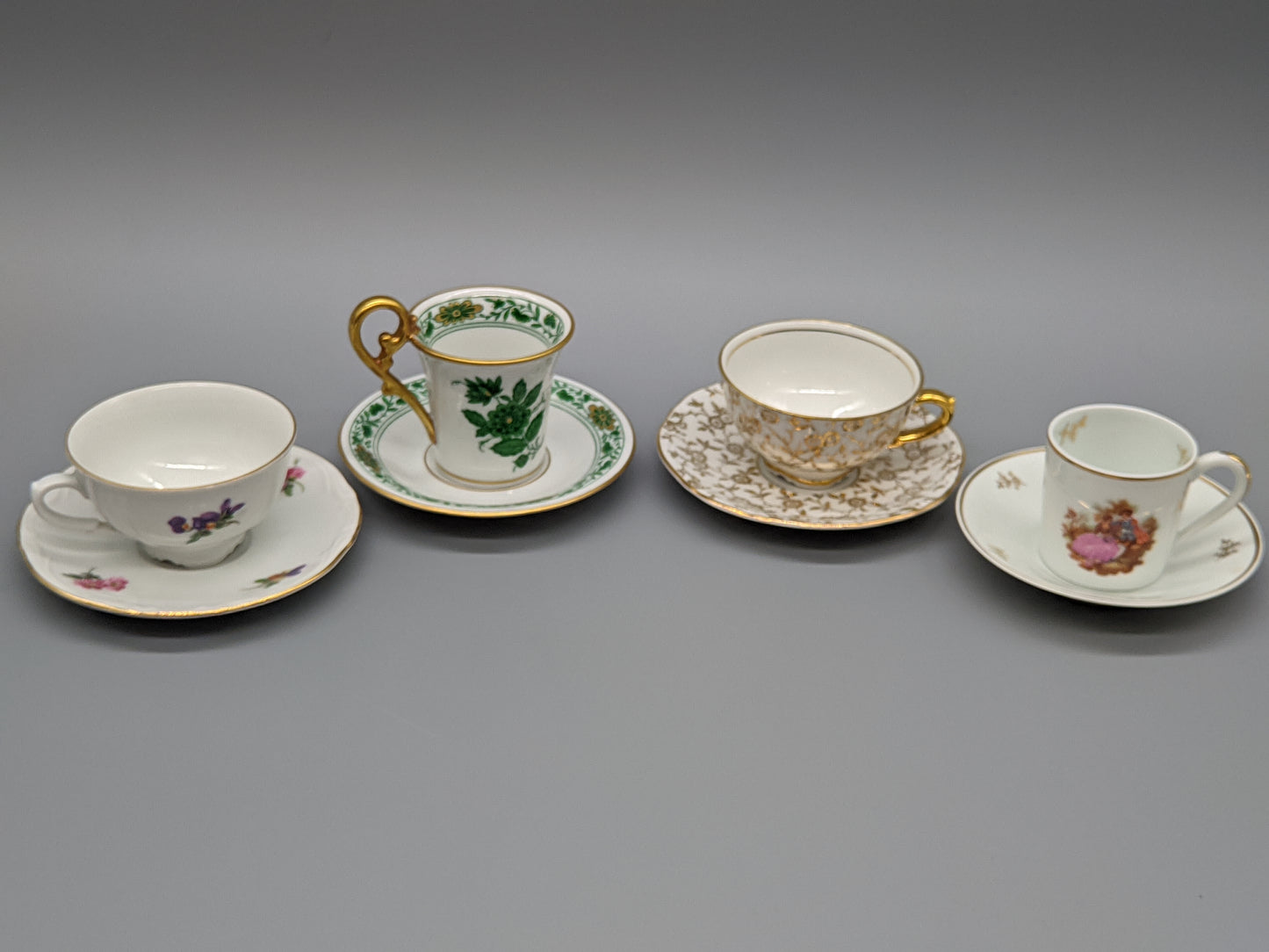 Exklusive Sets aus Porzellan – Edle Vintage Mokka Tassen