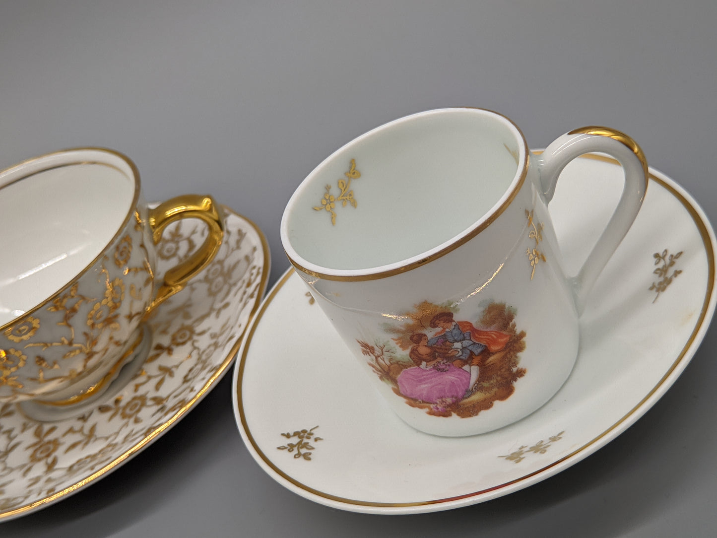Exklusive Sets aus Porzellan – Edle Vintage Mokka Tassen