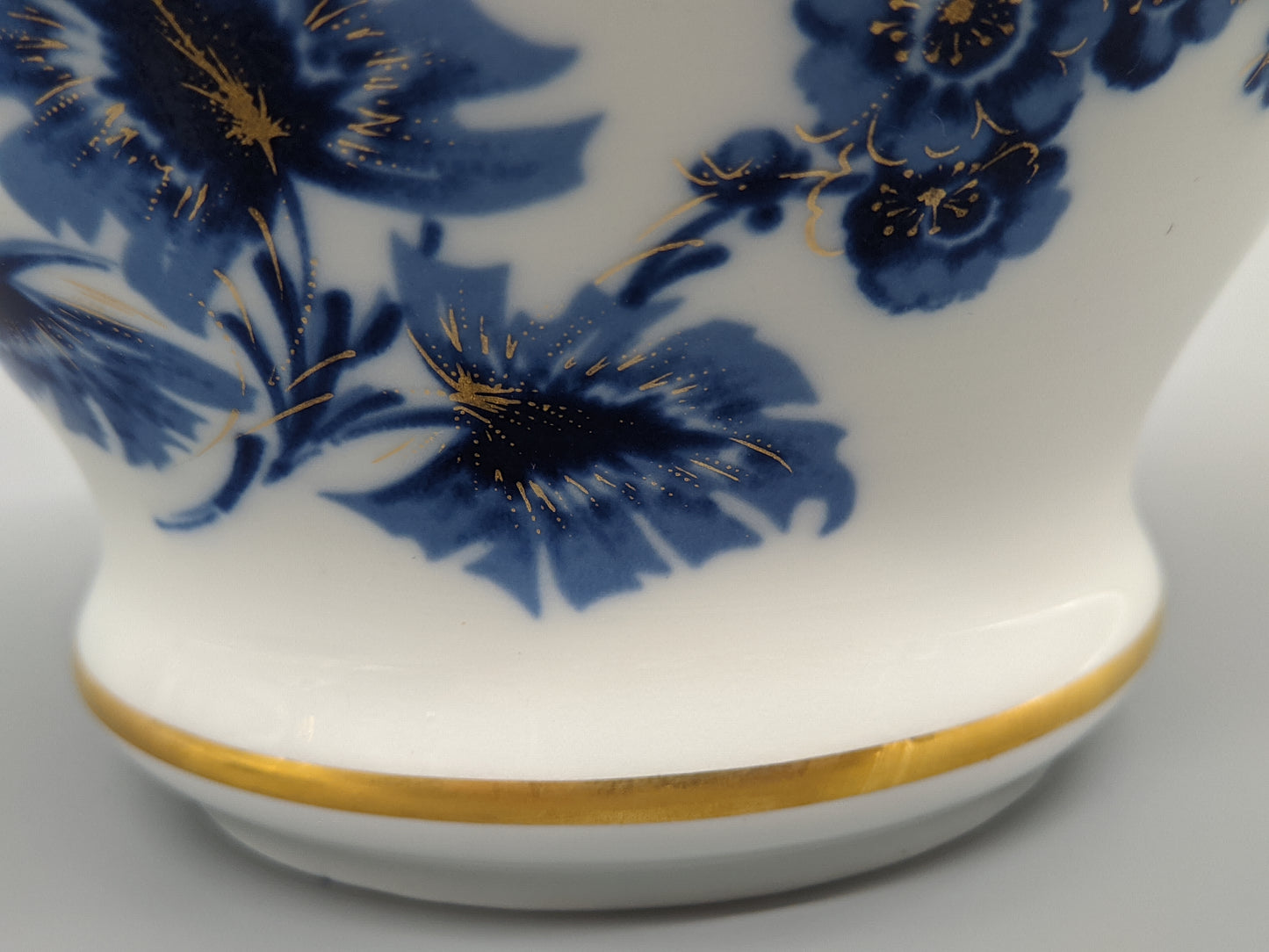 Schumann Arzberg Deckel Vase  Paradiesvogel-Dekor in Echt Cobalt