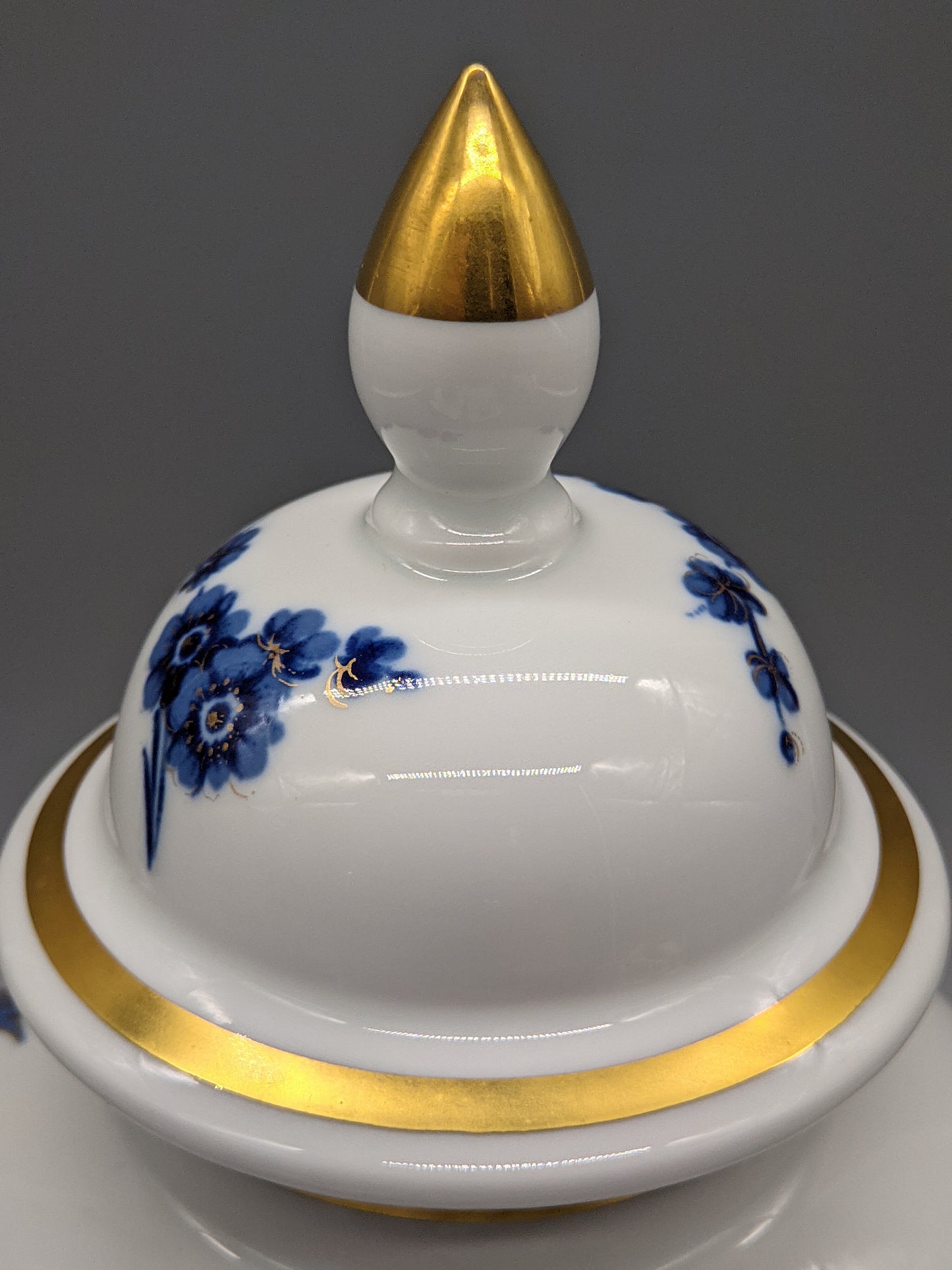 Schumann Arzberg Deckel Vase  Paradiesvogel-Dekor in Echt Cobalt