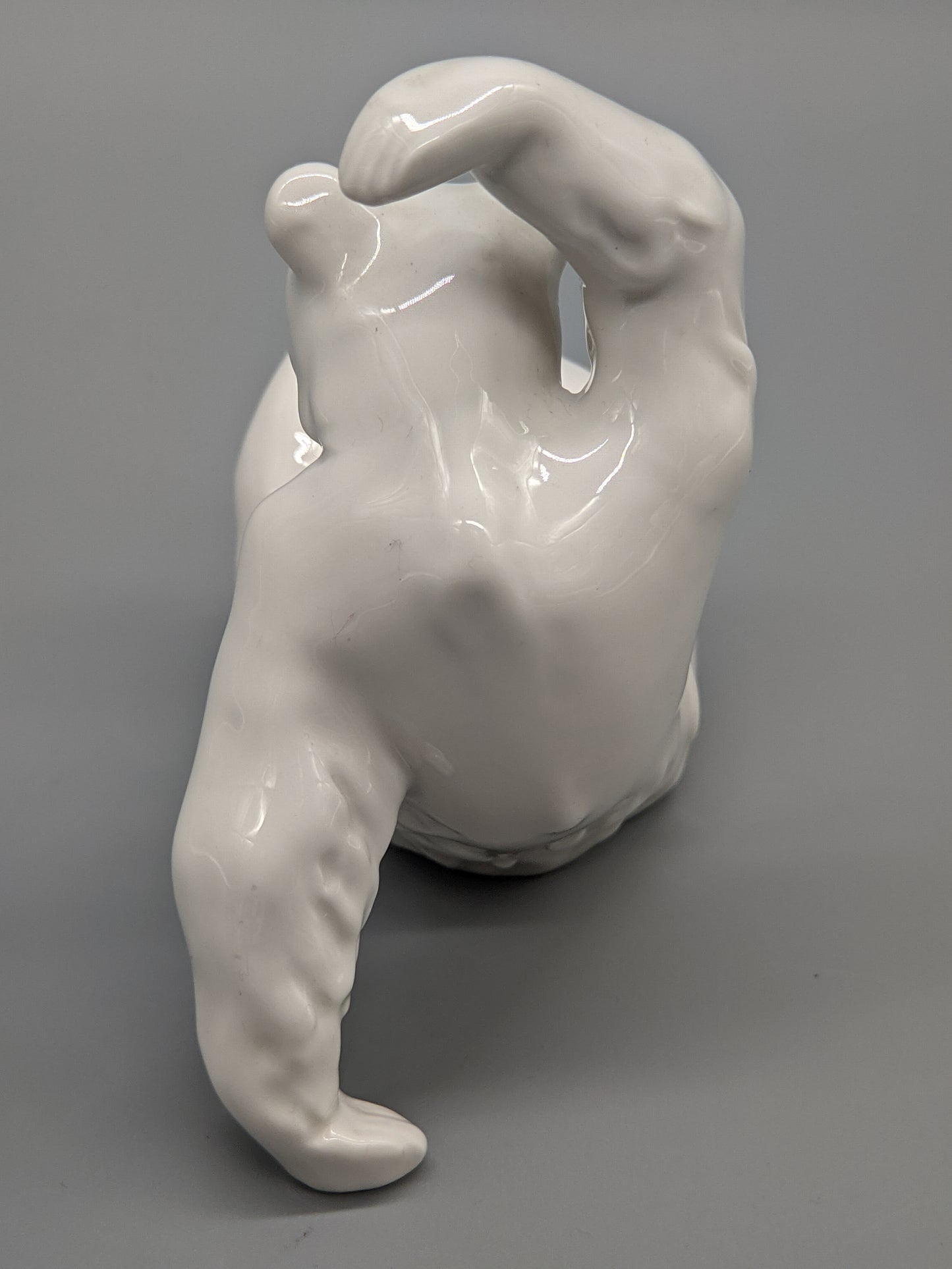 Meissen Bär Weiß Verspielte Porzellan Figur Meissener Porzellan