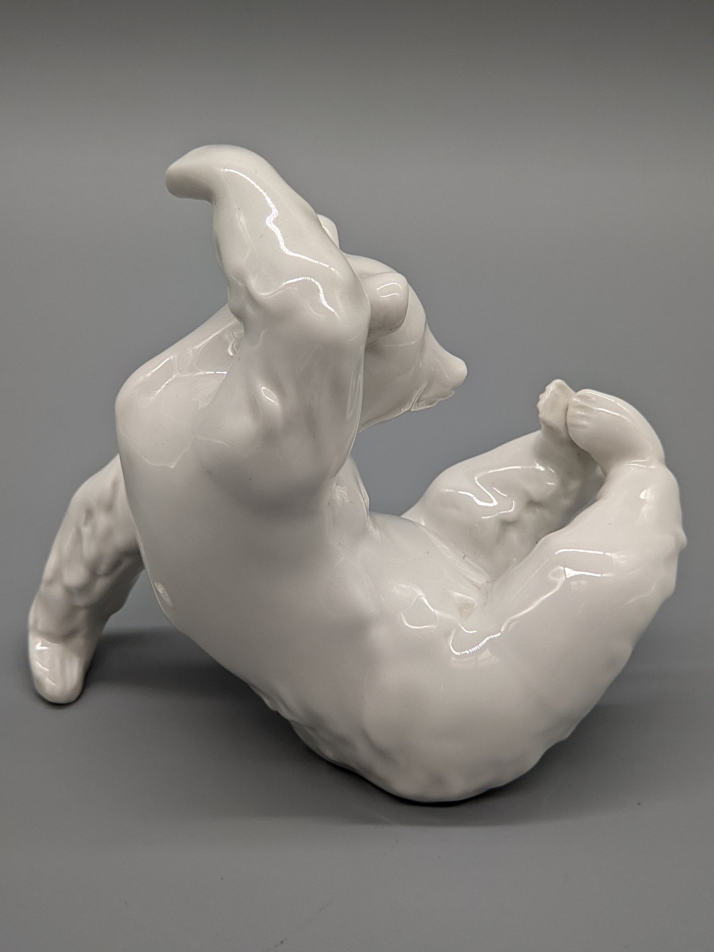 Meissen Bär Weiß Verspielte Porzellan Figur Meissener Porzellan