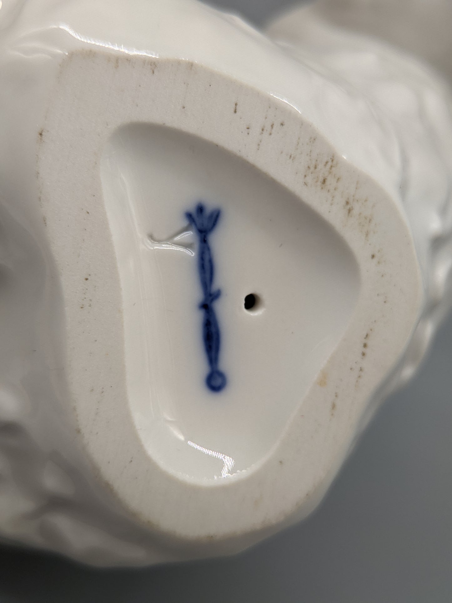 Meissen Bär Weiß Verspielte Porzellan Figur Meissener Porzellan