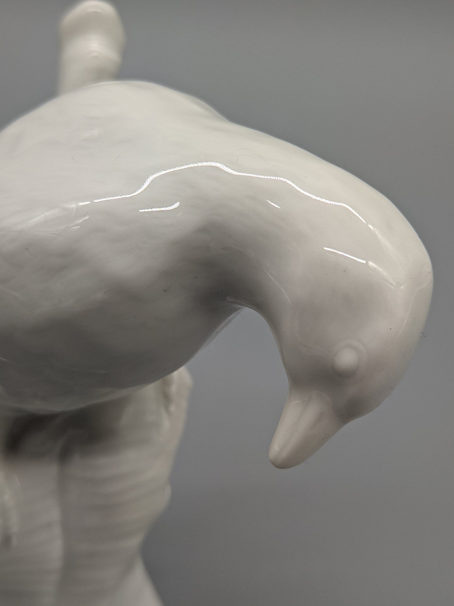 Edle Meissen Porzellan Figur Weißer Vogel Klassische Handwerkskunst
