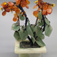 Asiatischer Edelstein Bonsai Baum Kunstvoller Jade und Karneol Dekobaum