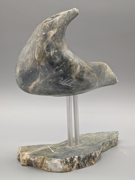 Abstrakte Inuit Speckstein Skulptur Kunstvolles Design aus Kanada
