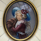 Französische Schule (XIX) Portrait einer edlen Dame Miniaturgemälde