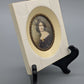 Antike Miniatur Biedermeier Dame im Rahmen Porträt Damen Bild