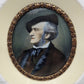 Miniatur Gemälde Richard Wagner XIX Jhd Rahmen