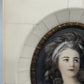 Klassisches Porträt einer Dame im Oval Miniaturgemälde Kunstwerk