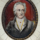 Antik-Stil Goethe Miniatur Porträt Deutsche Schule XIX