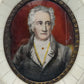 Antik-Stil Goethe Miniatur Porträt Deutsche Schule XIX
