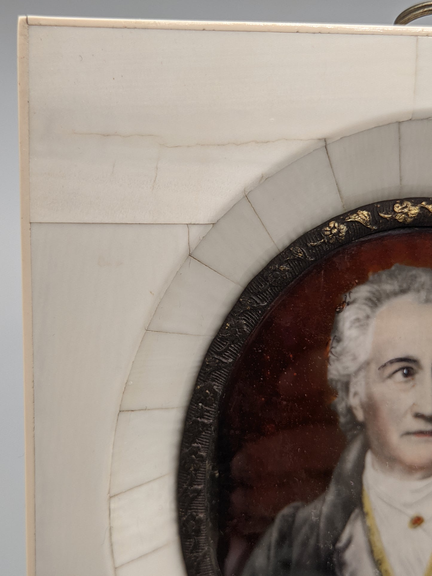 Antik-Stil Goethe Miniatur Porträt Deutsche Schule XIX