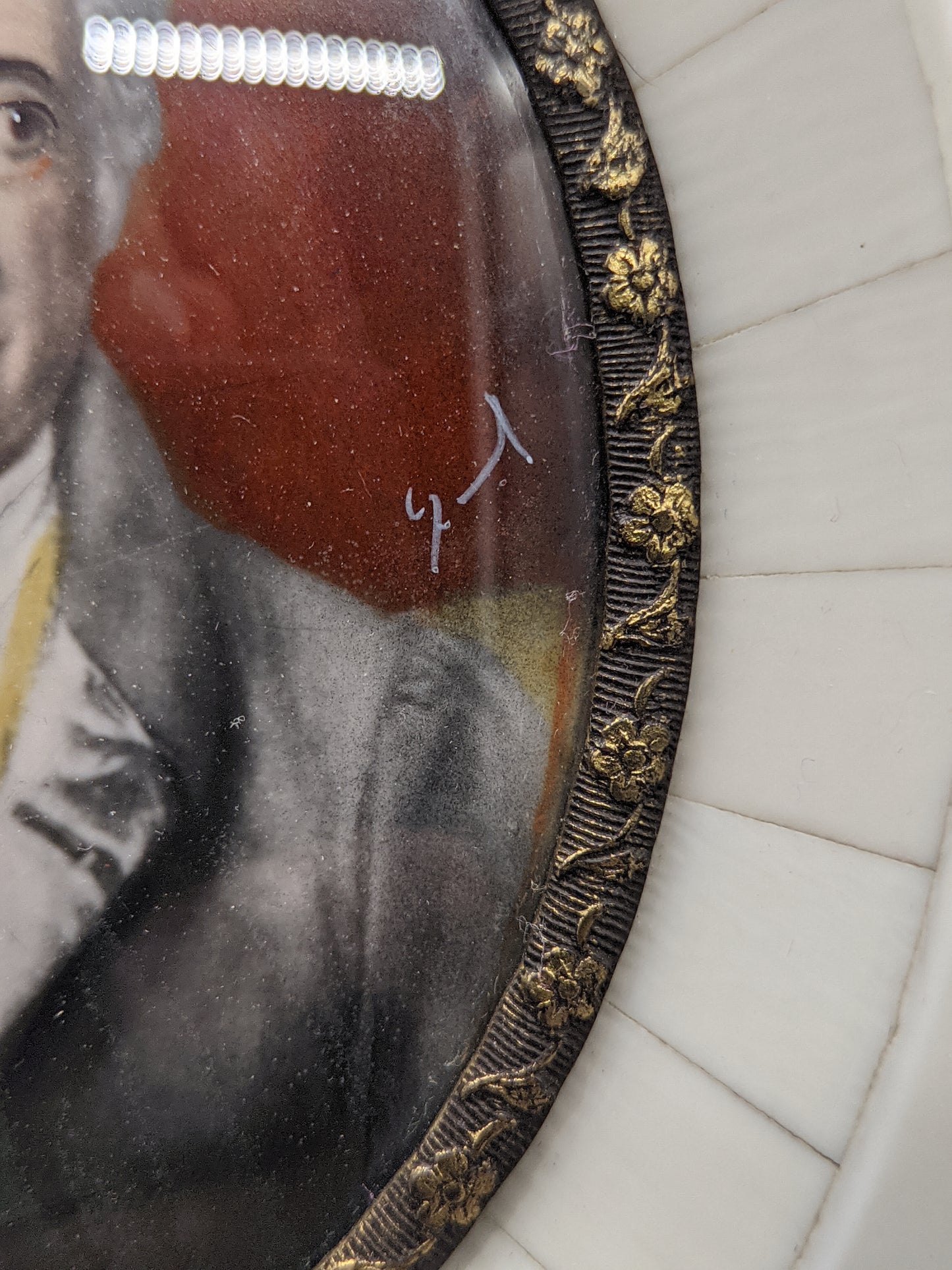 Antik-Stil Goethe Miniatur Porträt Deutsche Schule XIX