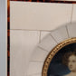 Antikes Miniatur Porträt einer Dame im Mosaikrahmen