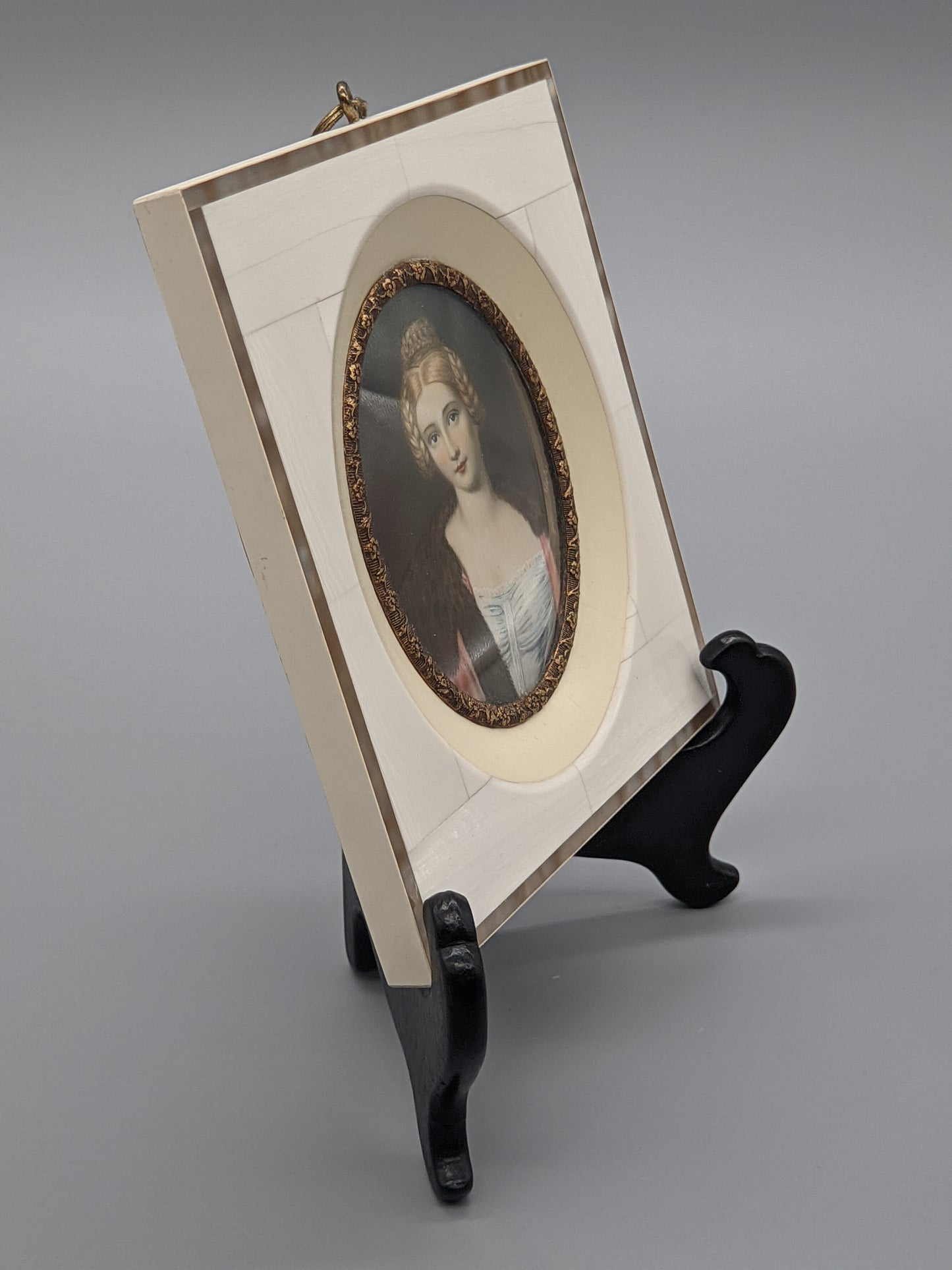 Deutsche Schule (XIX) Edles Damen Miniatureportrait