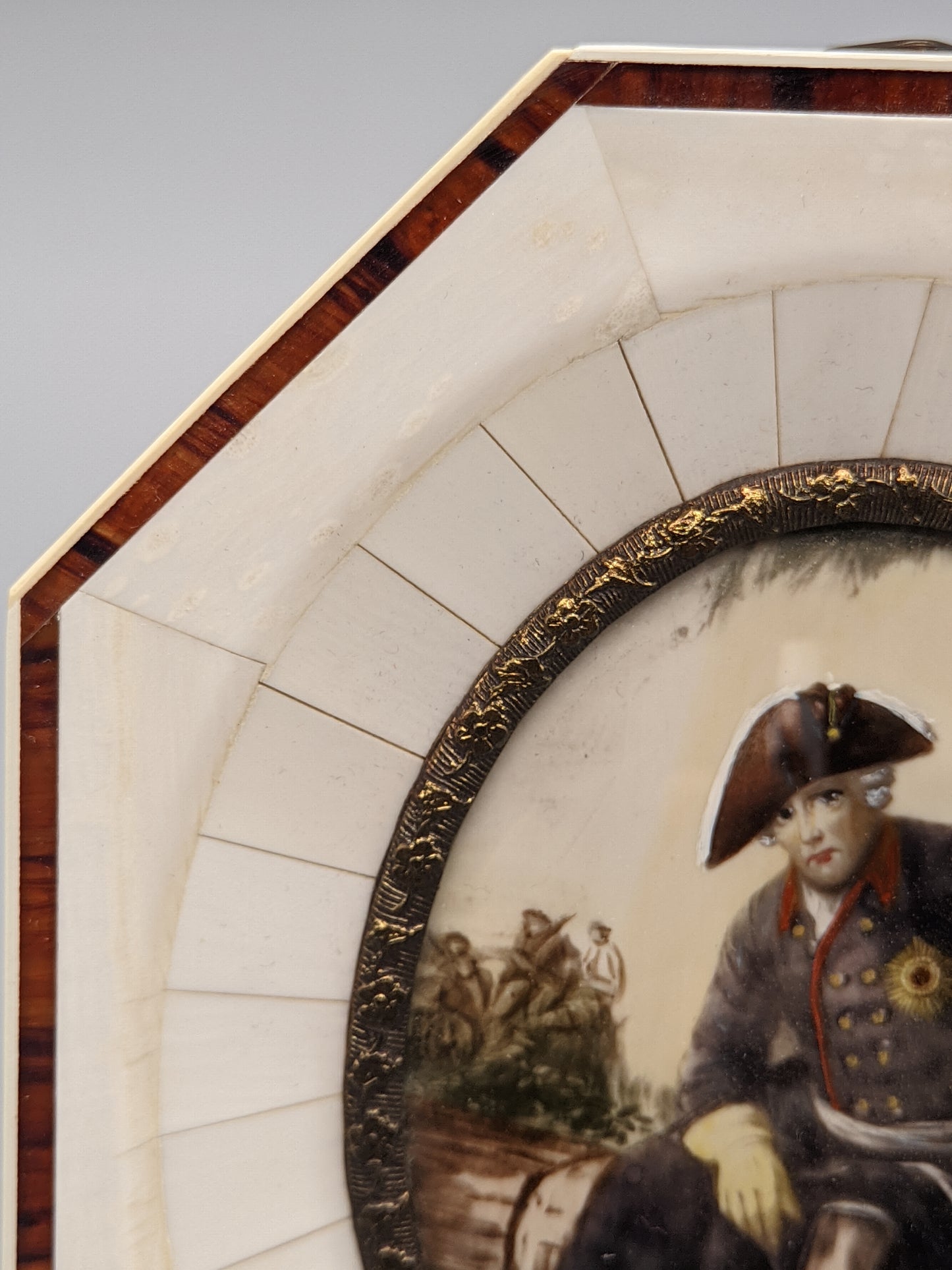 Deutsche Schule (XIX) Miniatur Porträt Friedrich der Große