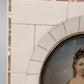 Klassisches Miniaturporträt einer Dame im barocken Stil Handgemalt