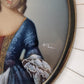 Klassisches Miniaturporträt einer Dame im barocken Stil Handgemalt