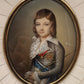 Französische Schule (XIX) Edles Miniatur Portrait eines Knaben