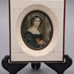 Antikes Miniaturporträt Deutsche Schule (XIX) Elegante Dame
