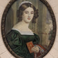 Antikes Miniaturporträt Deutsche Schule (XIX) Elegante Dame
