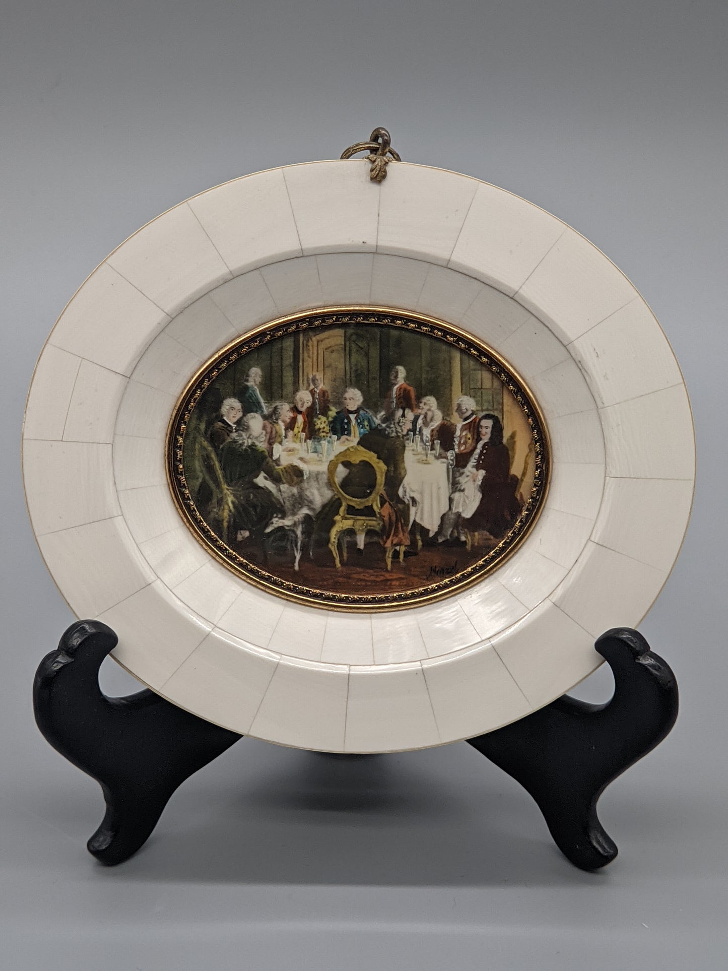Deutsche Schule (XX) – Historische Tafelrunde nach Menzel Miniatur
