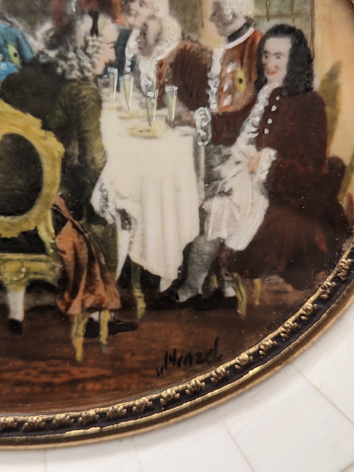 Deutsche Schule (XX) – Historische Tafelrunde nach Menzel Miniatur