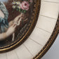 M. Lebrun (XIX) Bildnis einer edlen Dame mit Rose Miniaturgemälde