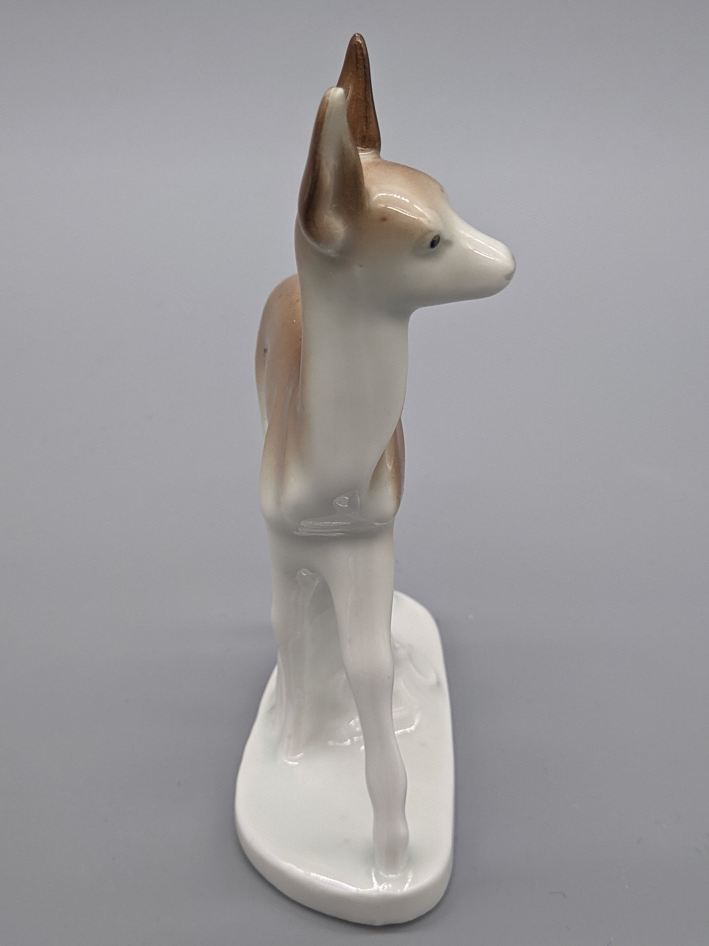 Filigrane Vintage Porzellan Figur Reh Naturnahes MidCentury Design