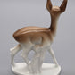 Filigrane Vintage Porzellan Figur Reh Naturnahes MidCentury Design