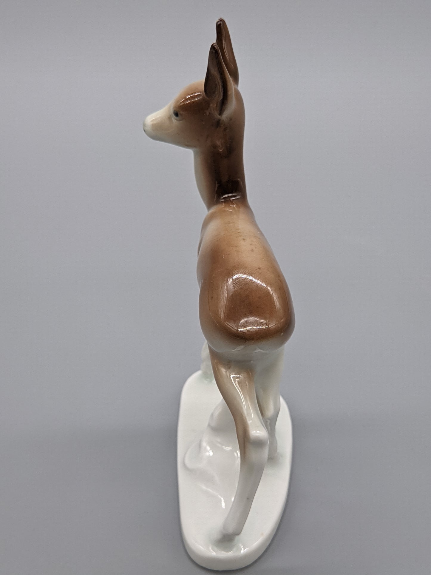 Filigrane Vintage Porzellan Figur Reh Naturnahes MidCentury Design
